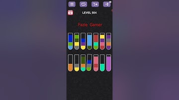 Water Sort Puzzle Sort Color Level 504