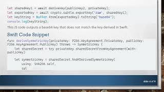 Resolving the Cross-Platform End-to-End Encryption Key Derivation Issue Using Swift and Node.js