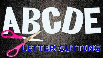 Letter Cutting Tutorial from A to Z for Beginners (Uppercase) | Part 2 of 2