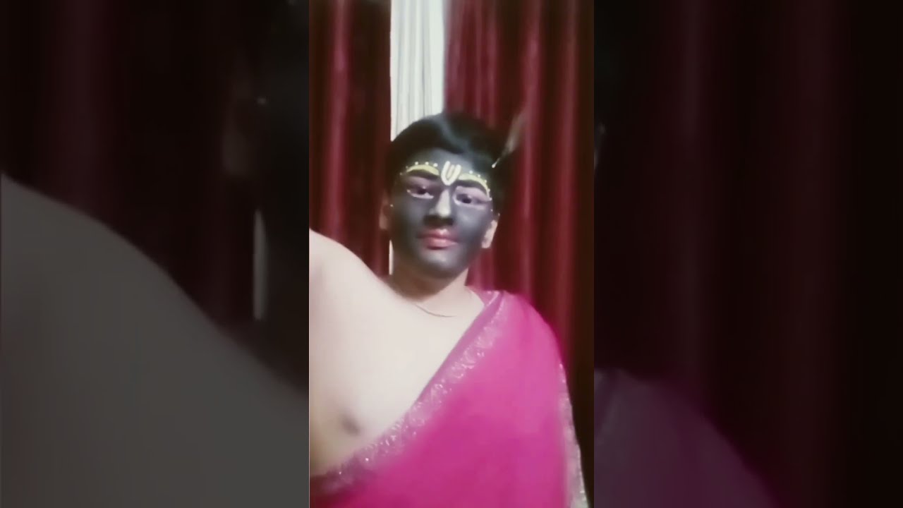 Krishna ji makeup done by pragya makeover - YouTube
