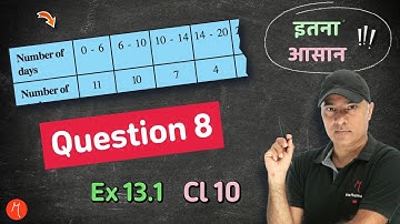 Question 8 - Exercise 13.1 | Class 10 | Chapter 13 |  Statistics | NCERT Maths | CBSE