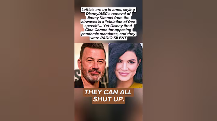 Why did those who yelled at Jimmy Kimmel go quiet about Gina Carano?