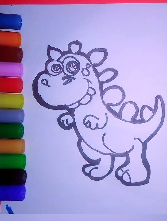 Vem comigo desenhar um dinossauro do jeito certo!!! #dinossauro #desen