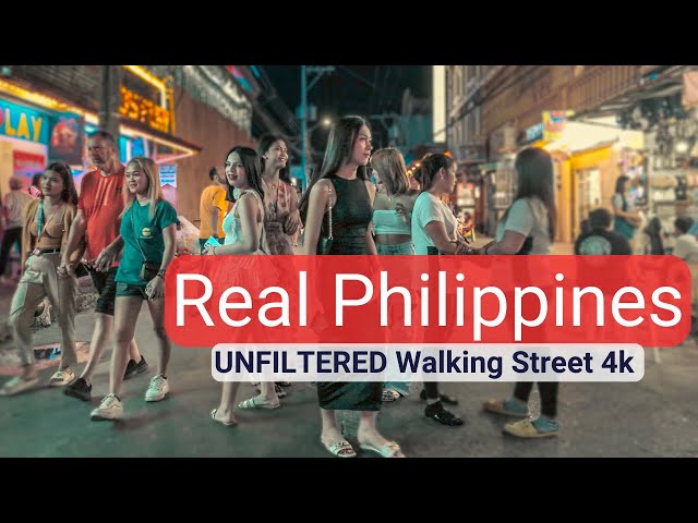 REAL SCENES from Walking Street Angeles City Philippines travel vlog | DJI Osmo Pocket 3 4k60p class=