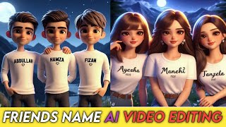 Trending 3 Best Friends 👫 T-Shirt Name Video Editing 100% Viral😳🔥? | By Shezi Technical Smile 😊