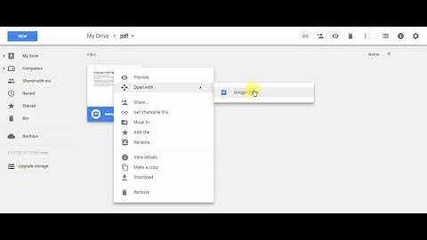 How to convert pdf to doc using Google Drive