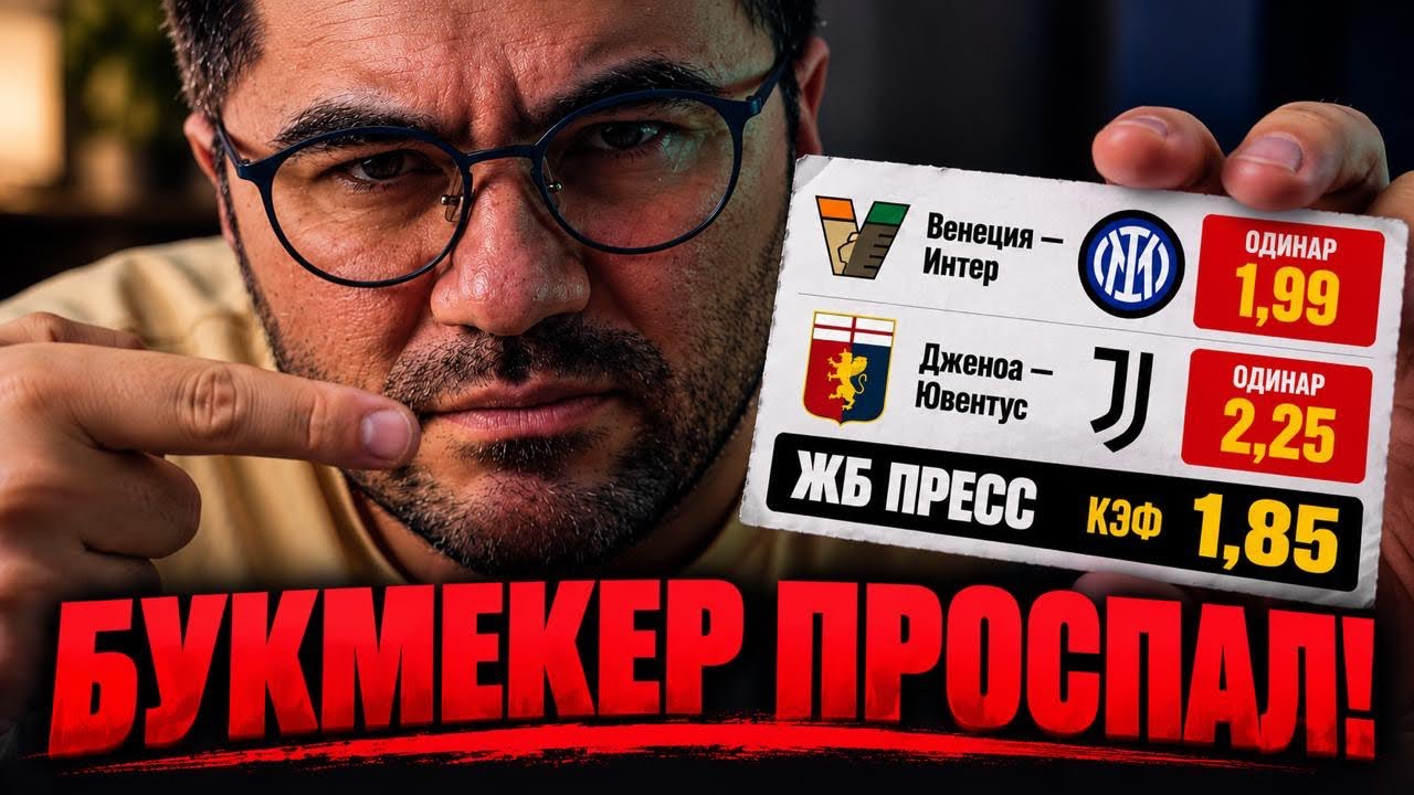 БУКМЕКЕР ПРОСПАЛ КЭФЫ?! ИНТЕР И ЮВЕНТУС | ЖИРНЫЕ ПРОГНОЗЫ НА ФУТБОЛ 28.10 — Transcript
