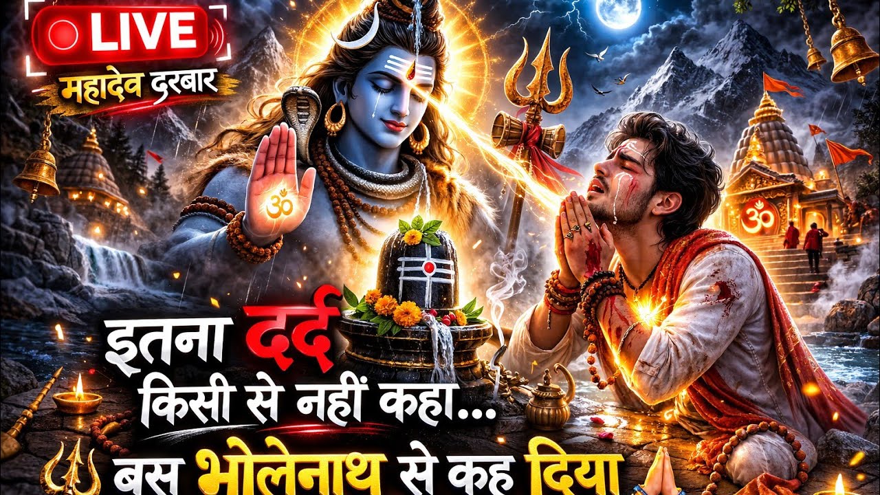🔴 LIVE DARSHAN💫l  जो जुड़ेगा उसकी बिगड़ी बनेगीॐ नमः शिवाय 🔱 #livestream #trending #bholenath
