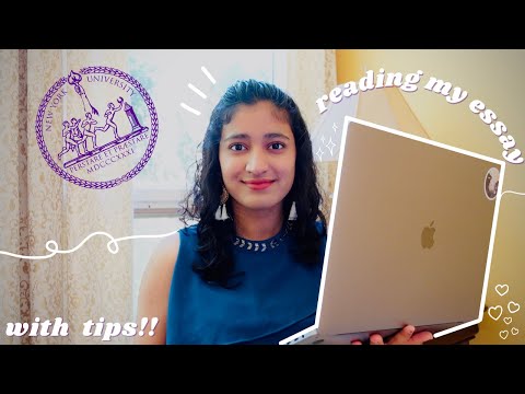 reading the essay that got me into nyu // my essay + tips ?