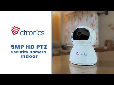 2K 4MP Caméra Surveillance WiFi Solaire Extérieur Ctronics PTZ Caméra