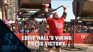 2017 World's Strongest Man | Eddie Hall's Viking Press Victory