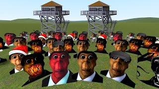 Obunga Family Vs Towers In Garry's Mod !!