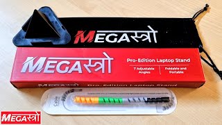 MegaStro Laptop💻Stand Review | Laptop Stand for Desk | Megaस्त्रो Laptop Stand Build, Box Contents,