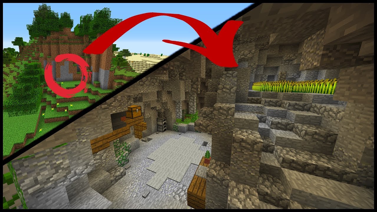 How To Make a CAVE BASE In Minecraft - YouTube