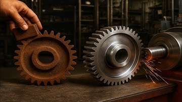 Ultimate Gear Restoration | Rebuilding Broken Industrial Gear with New Teeth and Precision Machining
