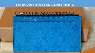 LOUIS VUITTON Taigarama Coin Card Holder Fuchsia 1290797