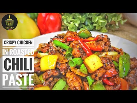 Crispy Chicken with Roasted Chili Paste (Pad Prik Pao) [CC]   Thai Girl in the Kitchen