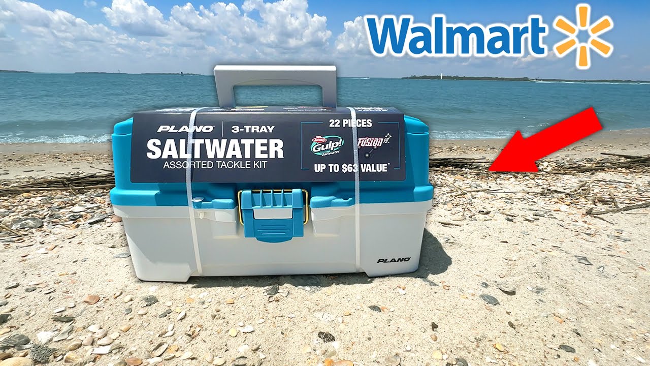 Is a LOADED Walmart Tackle Box a SCAM?? (Fishing Experiment) 