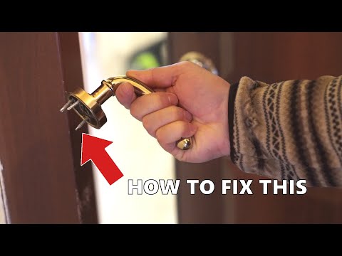 How to fix a broken door handle (stripped screw holes)