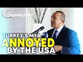 Cavusoglu strongly annoyed about the Turkish F-16s and the US