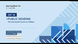 Commission of Inquiry into the CFMEU and Misconduct in the Construction Industry - 10 June 2026