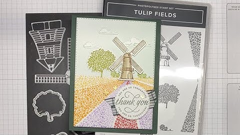Stampin’ Up! Tulip Fields Thank You Card Tutorial