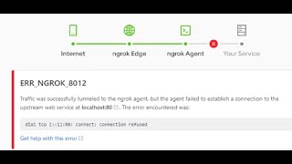 Нгрок как запустит сайт на туннеле // ERR_NGROK_8012 // NGROK how to use
