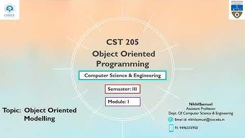 Object Modeling Using UML part 1