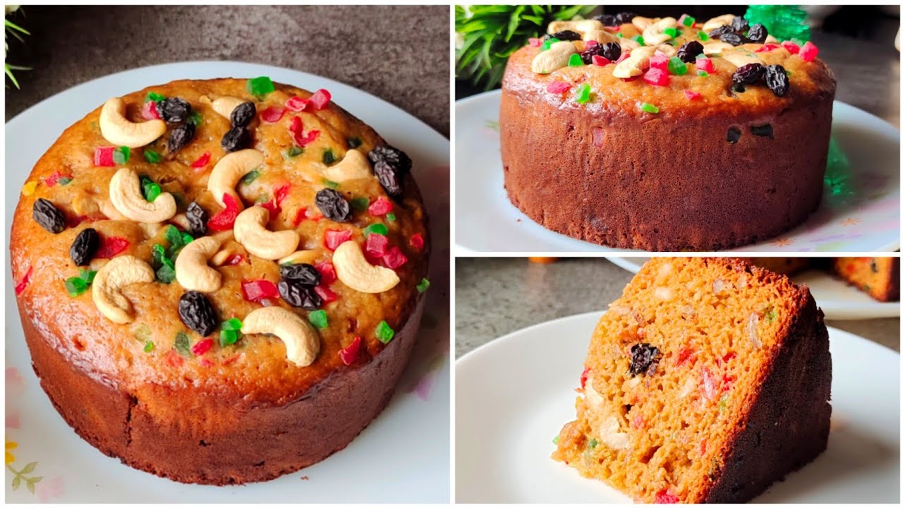 Soft Moist Tall Christmas Plum Cake No Sugar No Rum Eggless Cake soft-moist-tall-christmas-plum-cake-no-sugar-no-rum-eggless-cake