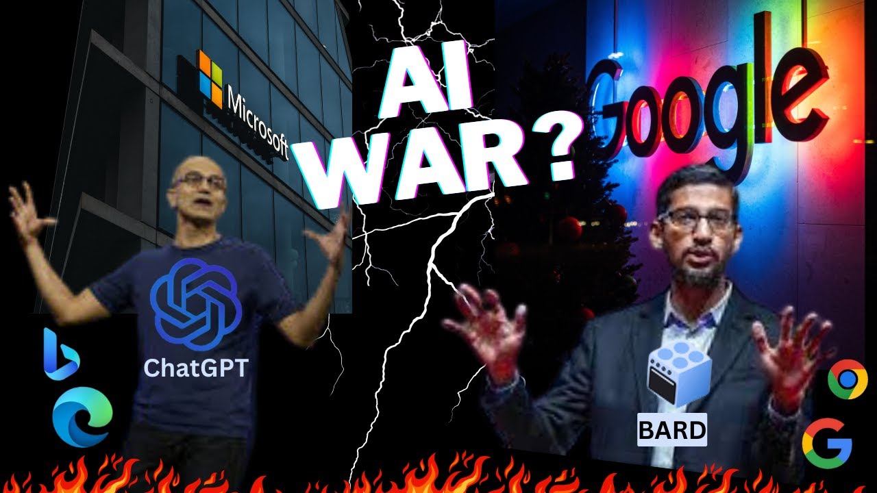 AI War between Tech Giants | Google vs Bing | OpenAI ChatGPT vs Google ...