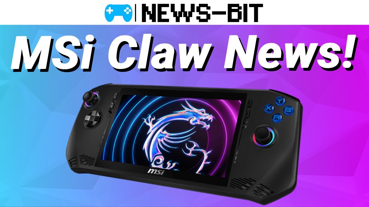 MSi Claw Handheld PC A1MX specs are now live! CES 2024 - YouTube