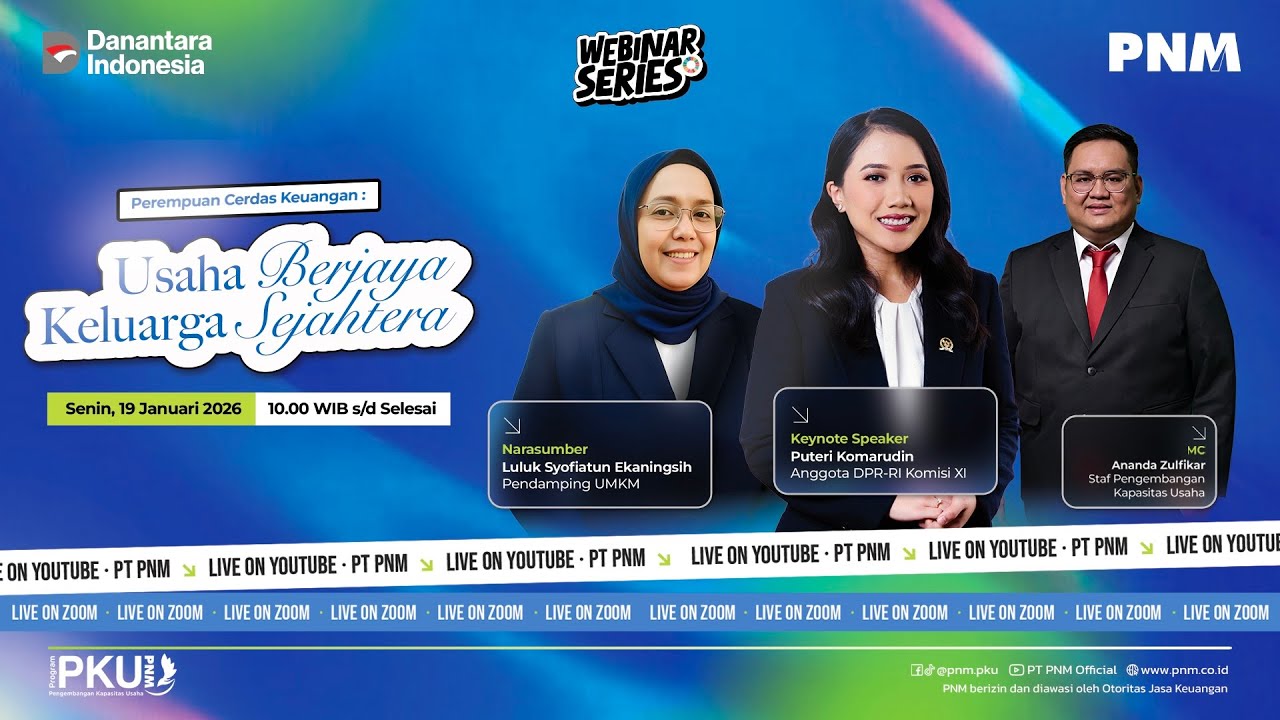 Webinar Series Literasi Keuangan Bagi Perempuan Pelaku UMKM