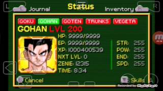 Dragon Ball Buu's Fury cheat for Saiyaman transforming