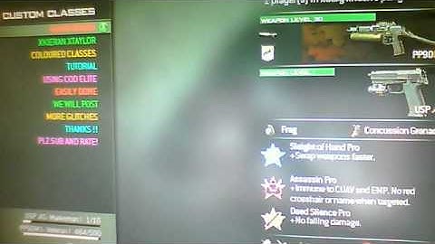 Mw3 Coloured classes glitch