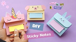 Diy Sticky note/How to make note pad/Sticky notes without double sided tape/Homemade Stationary Item