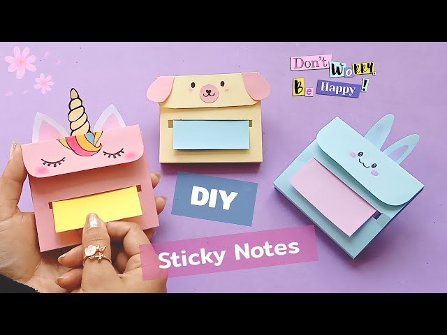 How to make Sticky Notes/How to make Post it notes /Sticky notes