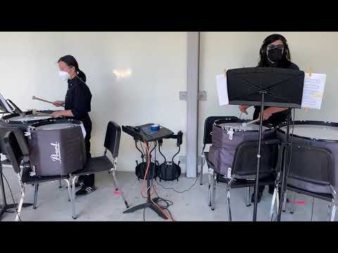 Duarte High School Falcon Drumline 2021 Percussion Ensemble Video