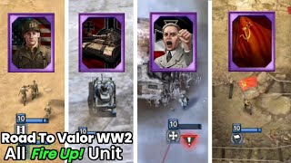 All Fire Up Unit In Road To Valor Ww2