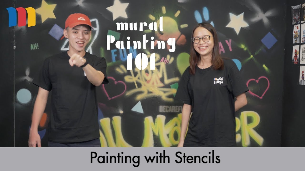 Painting with Stencils | Mural Painting 101 | Episode 3