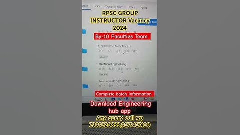 rpsc group instructor complete course | group instructor classes | rpsc gi preparation