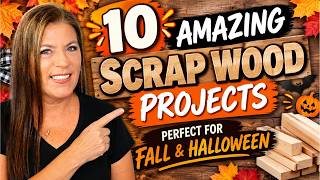 🔥10 AMAZING Scrap Wood Projects Perfect For Fall And Halloween!🍂