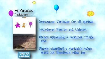 Programming 4 Kids in Scratch 2: Show #4 of 27 - Variables, Events & Objects and the Napping Cat