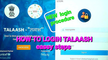 Talaash jk portal New login procedure and some more issues.