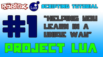 ROBLOX Lua Scripting Tutorial #1(Variables and Properties)
