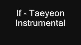 If  - Taeyeon [Original Instrumental] chords