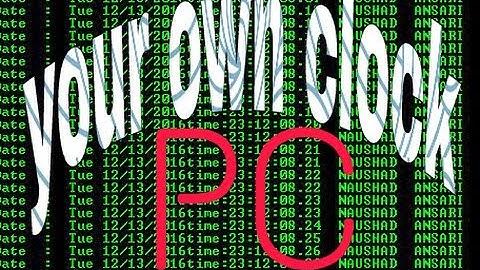 How to Make your own matrix clock using Notepad