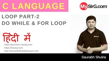 Lecture 7 Loops in C Part 2Hindi