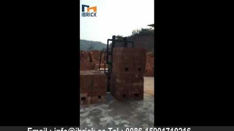 Full automatic small brick packaging machine for red clay bricks