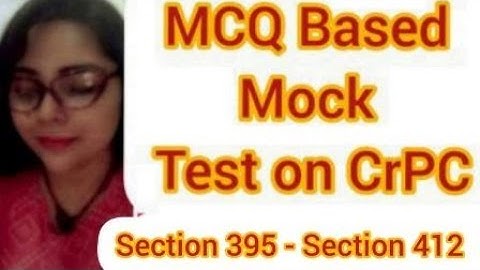 Mock Test on CrPC | Section 395 - 412  #crpc #judiciary #mocktests #importantquestionsipc #rjs