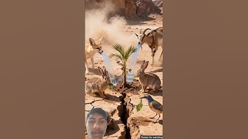 The 🐪 😭saves the date palm tree from drying up by seeing water 😭 #ai #tree #plants #water